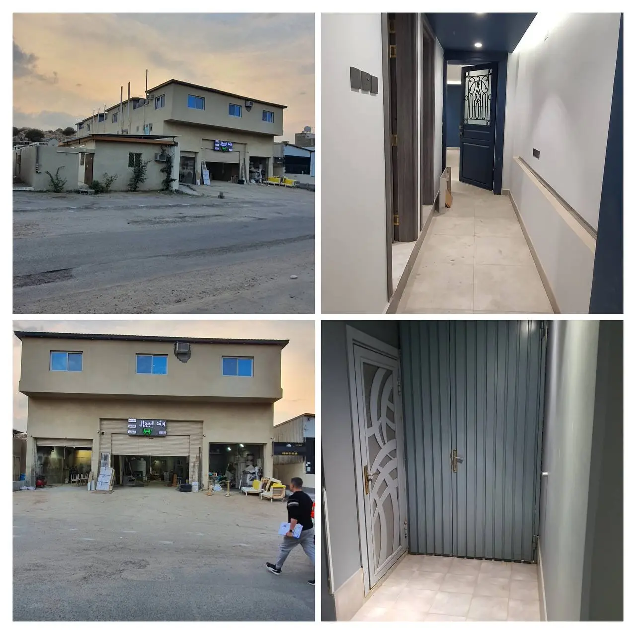 غرفة وممرات وفناء الوحدات في العمارة